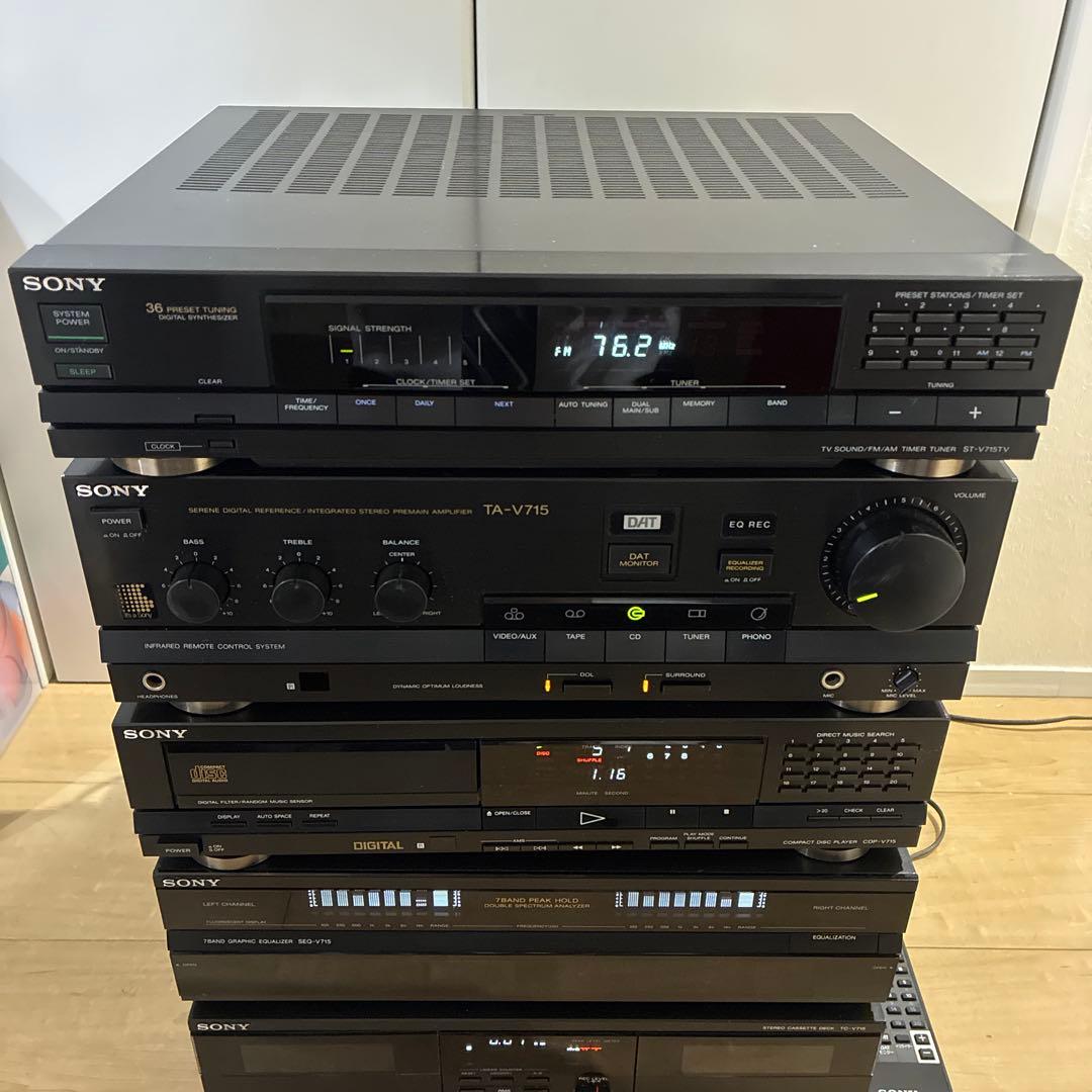 ソニー 希少上位　Liberty システムコンポ V715 セットです　動作ok