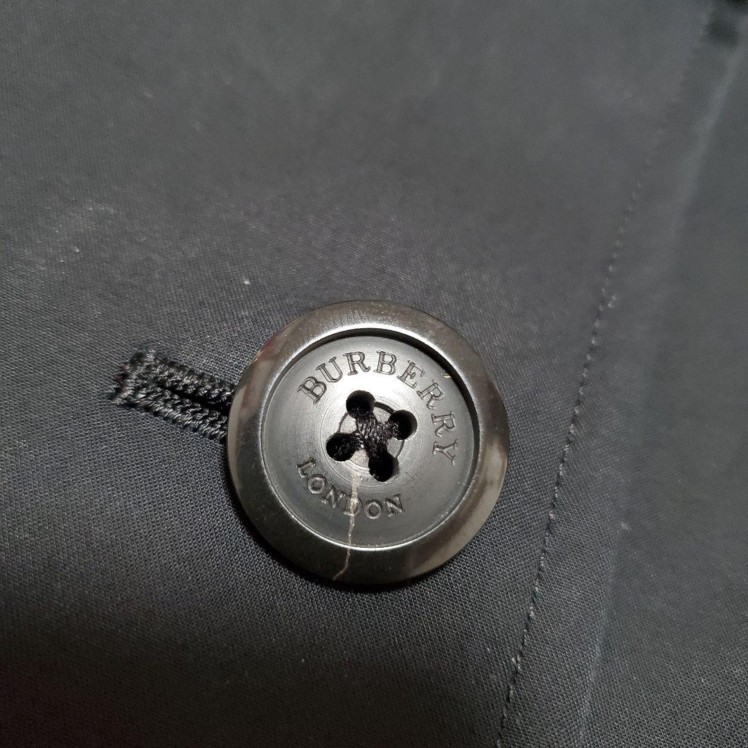 美品✨バーバリーロンドン　ピーコート　ダブル　ノバチェック　ブラック　L