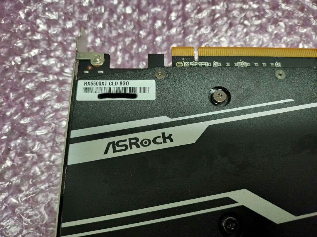 ASRock RX6600XT 起動確認済