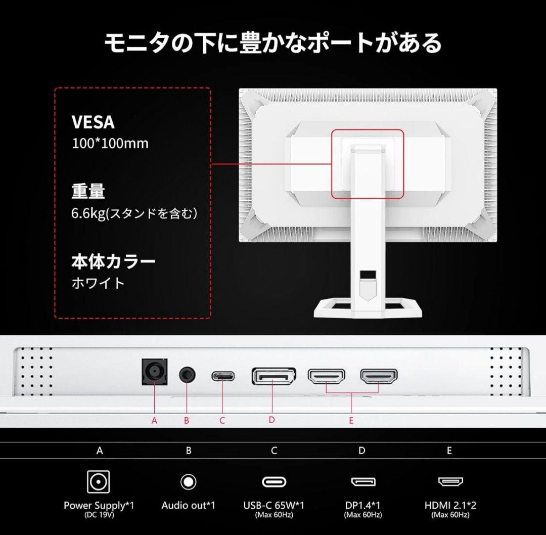 INNOCN 27M2U ミニLED 4K HDR1000ゲーミング モニター