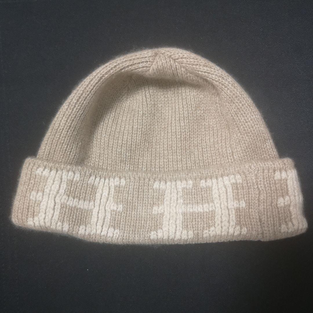 HERMES グレージュ ニット帽