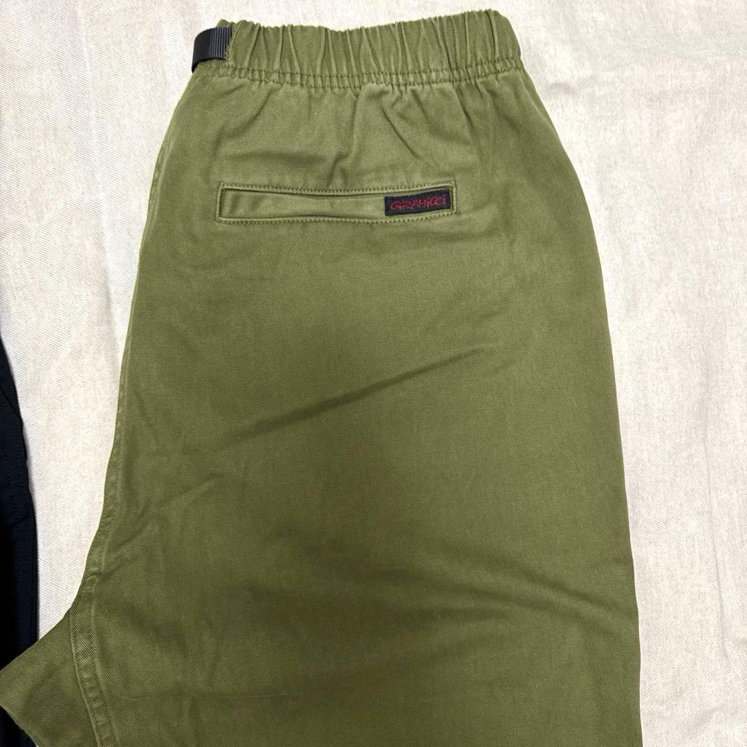 美品❗️グラミチ‼️ギャバジンブラック&ミリタリーワイドパンツ サイズL 2本セット