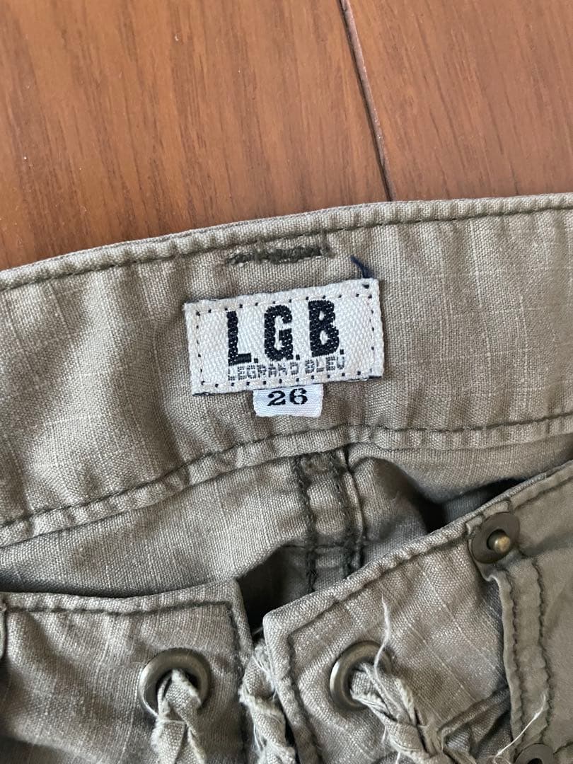 LGB カーキ フレアカーゴパンツ