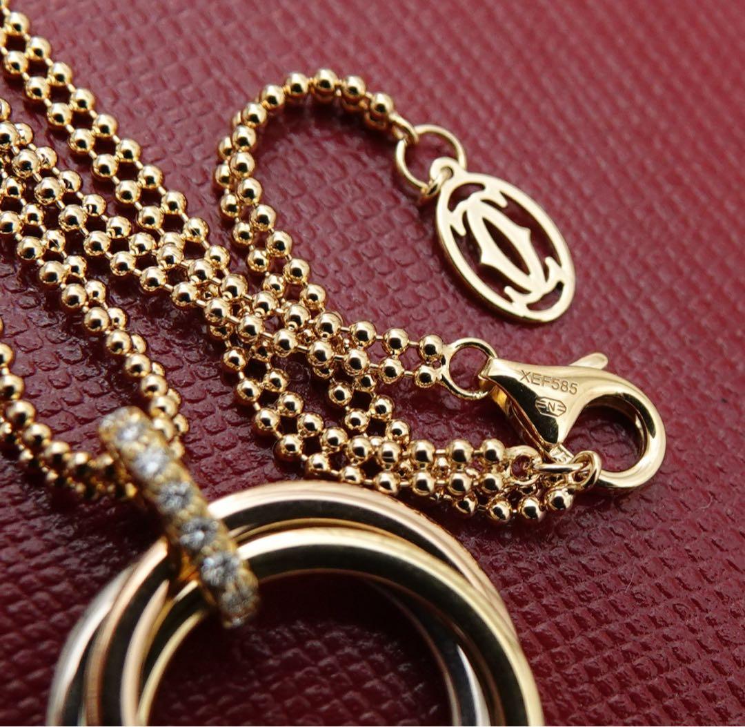 カルティエ　トリニティ ミディアム ダイヤ ネックレス　新作