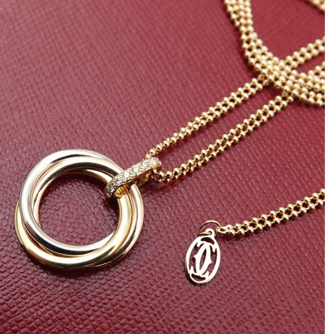 カルティエ　トリニティ ミディアム ダイヤ ネックレス　新作