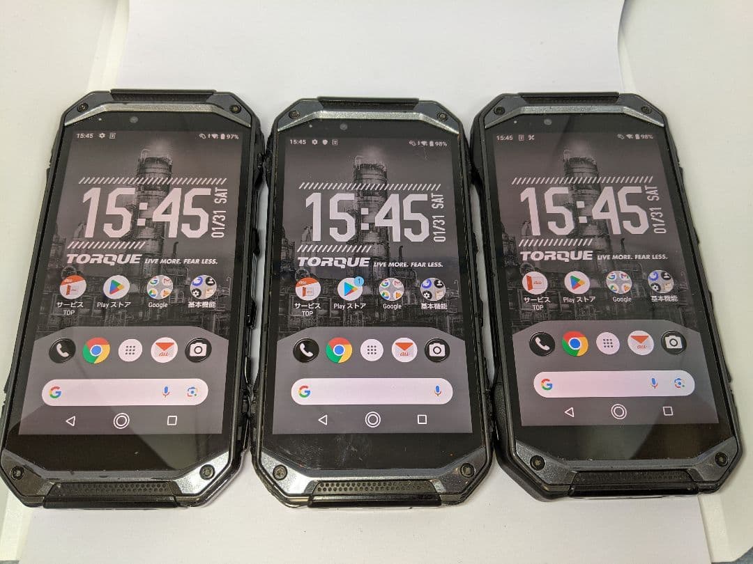 TORQUE G04 KYV46 64GB Android10 Simフリー3台