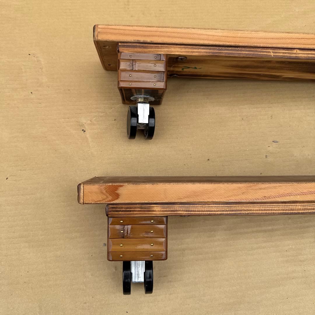 断捨離中　希少　梅里竹芸　シングルベット　竹製　【A-94】