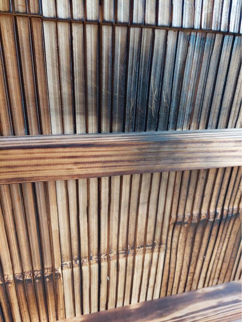 断捨離中　希少　梅里竹芸　シングルベット　竹製　【A-94】