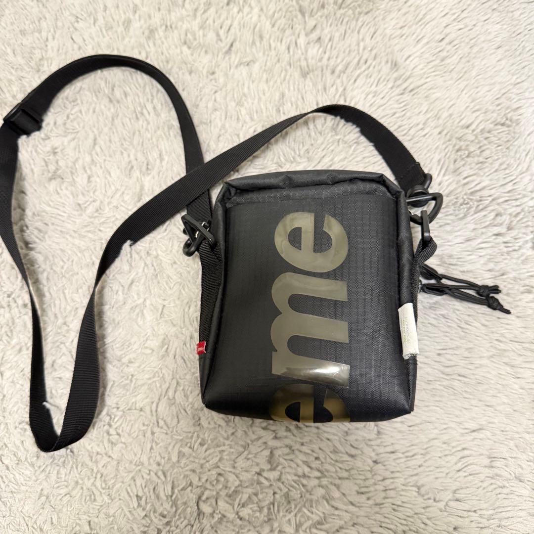 Supreme ブラック ショルダーバッグ バック シュプリーム ミニバッグ