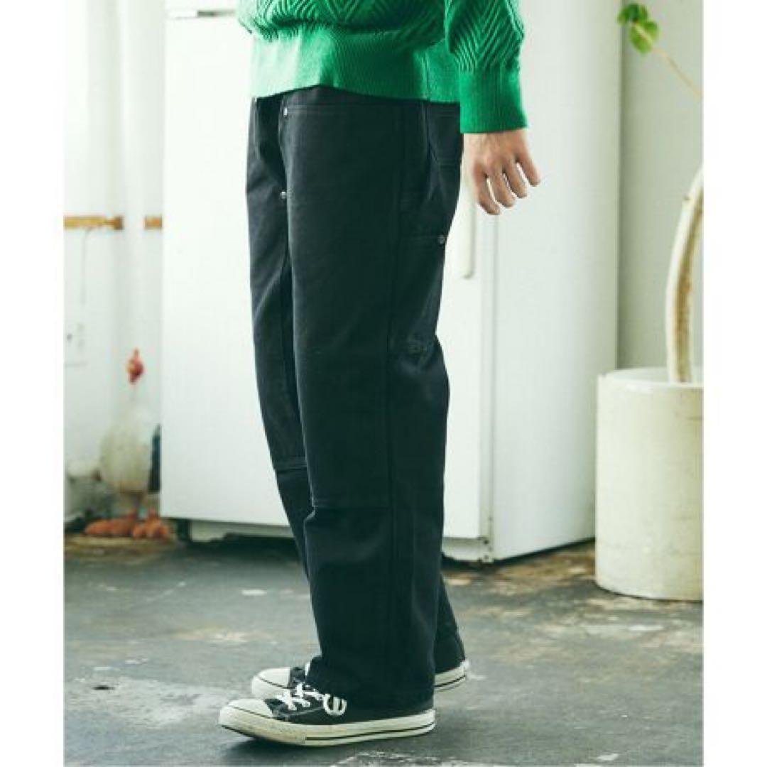 Dickies 417 ダブルニー　ペインターパンツ　ブラック　W32　ダック