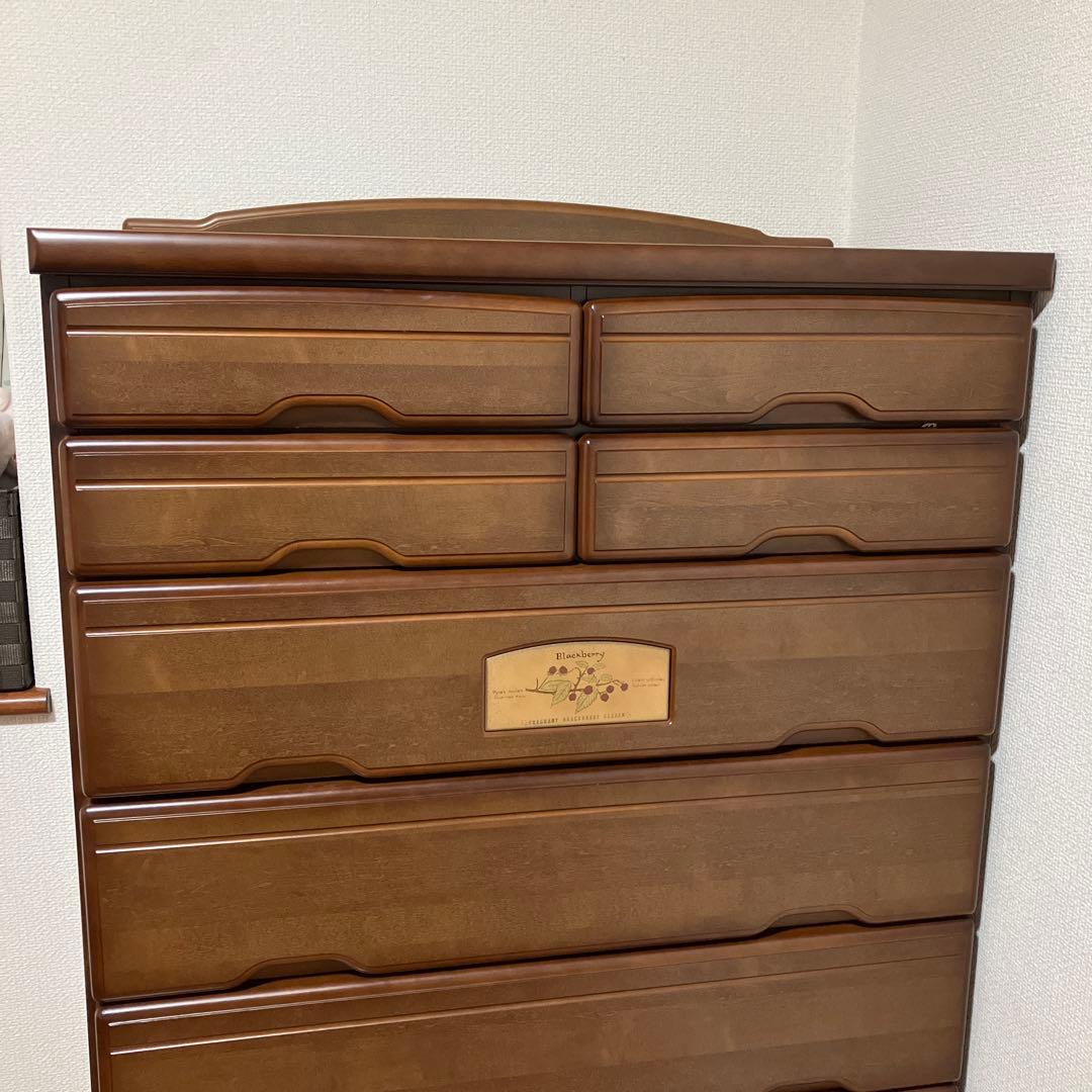 整理タンス　ハイチェスト　五段　大容量