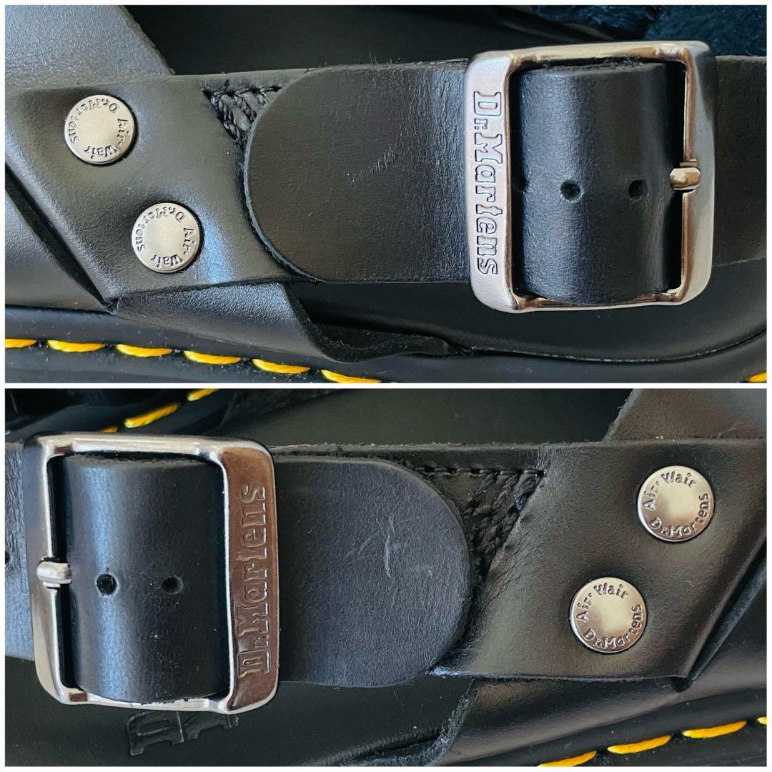 【美品】ドクターマーチン サンダル USM10 28cm 黒 レザー ZANE