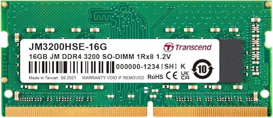 メモリー Transcend JM3200HSE-16G 16GB DDR4