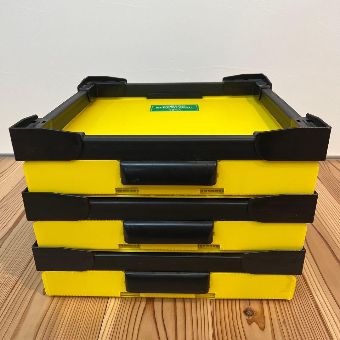 TOWER RECORDS コンテナ タワレコ イエロー　3個