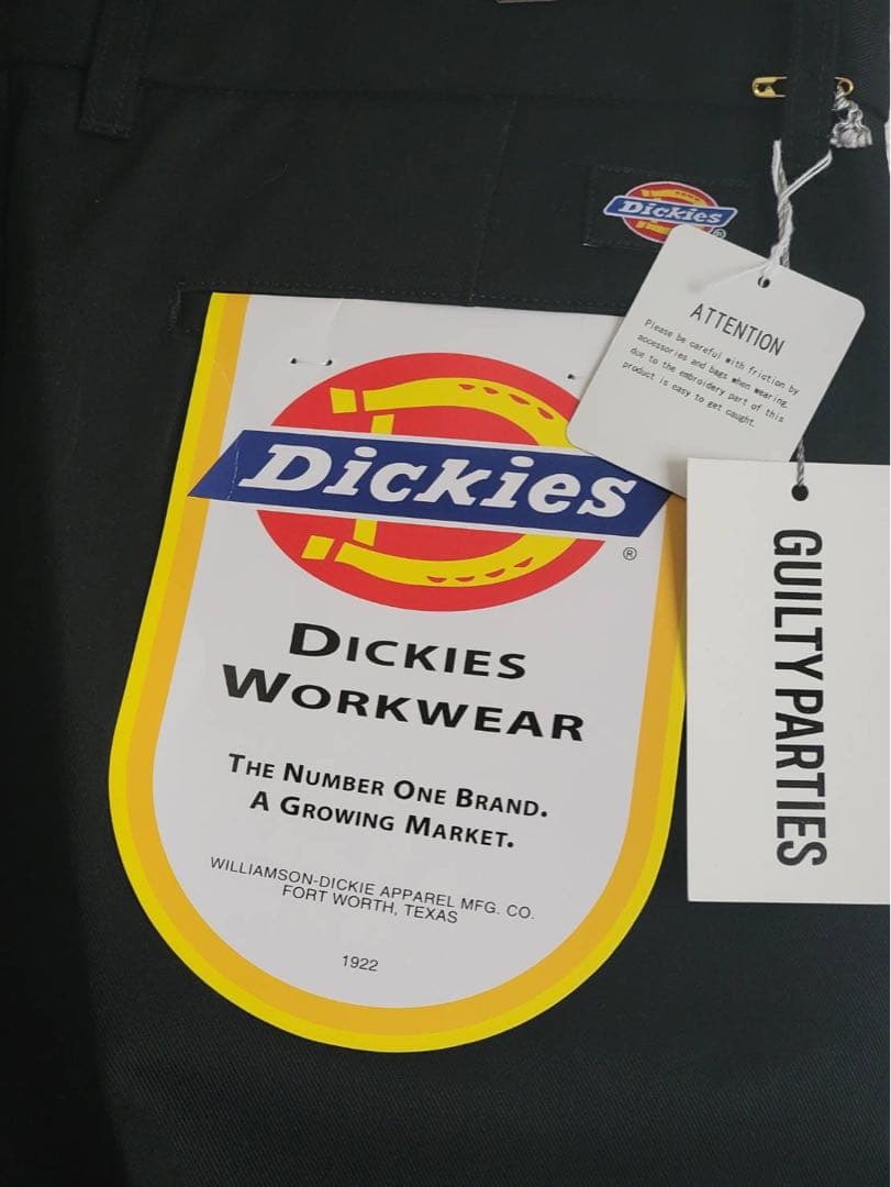 新品L ワコマリア DICKIES PLEATED TROUSERS 黒