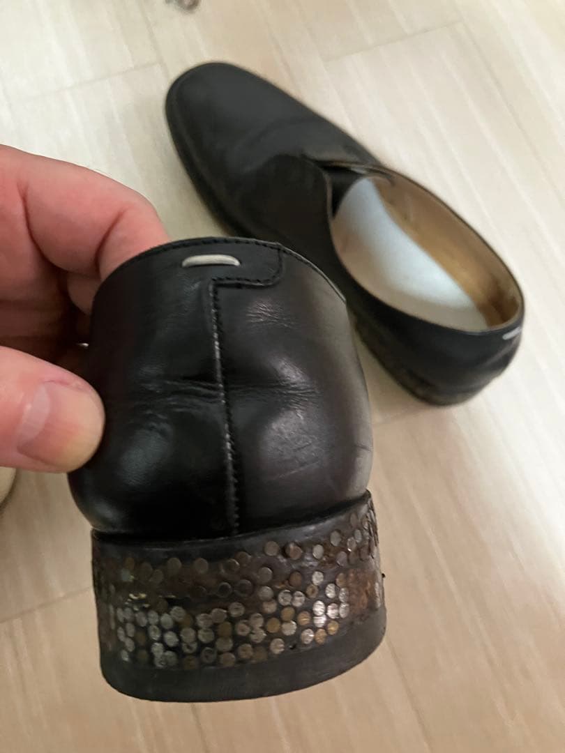 激レア　マルタンマルジェラ　ブラック ドレスシューズ 39 釘ソール