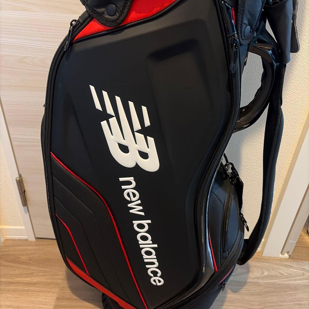 new balance キャディバッグ 黒/赤