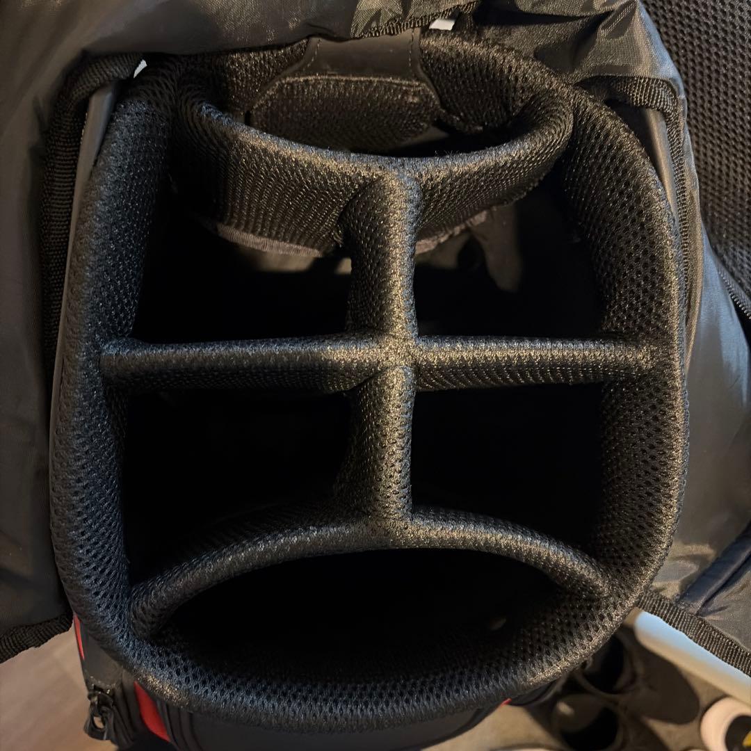 new balance キャディバッグ 黒/赤