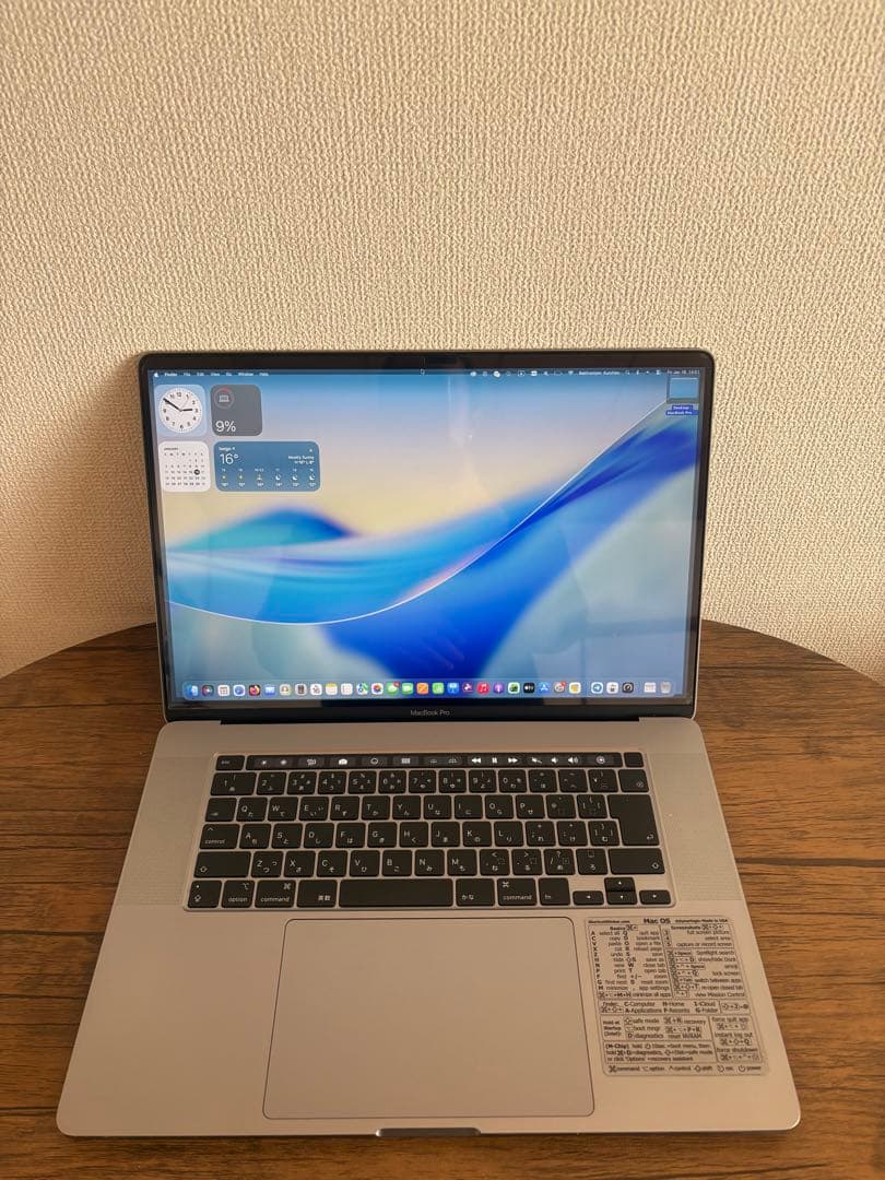 MacBook Pro 16インチ メモリ16GB/SSD512GB 2019