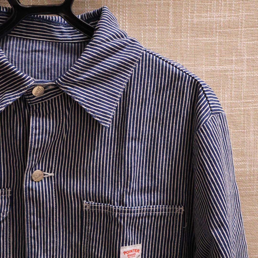 ポインターヴィンテージ 1990's ヒッコリーカバーオール us L(xl)