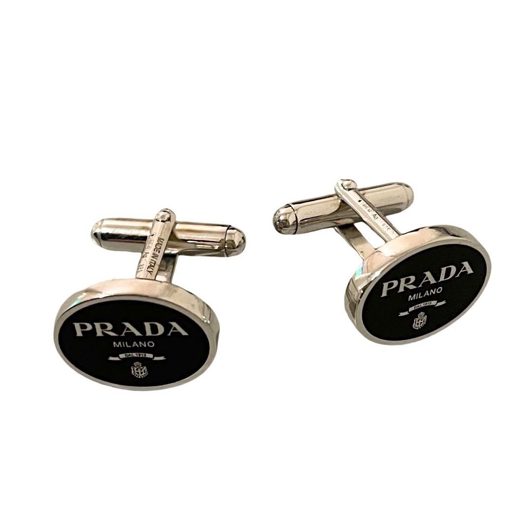 新品同様 箱付【PRADA】プラダ カフスボタン カフリンクス
