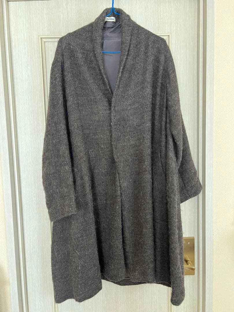 お値下げ中！plantation ロングコート ウール　ダークブラウン　used