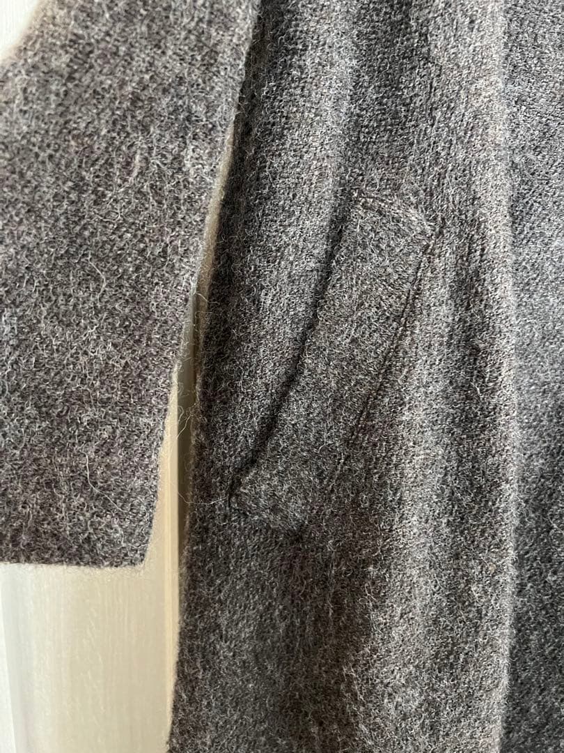 お値下げ中！plantation ロングコート ウール　ダークブラウン　used