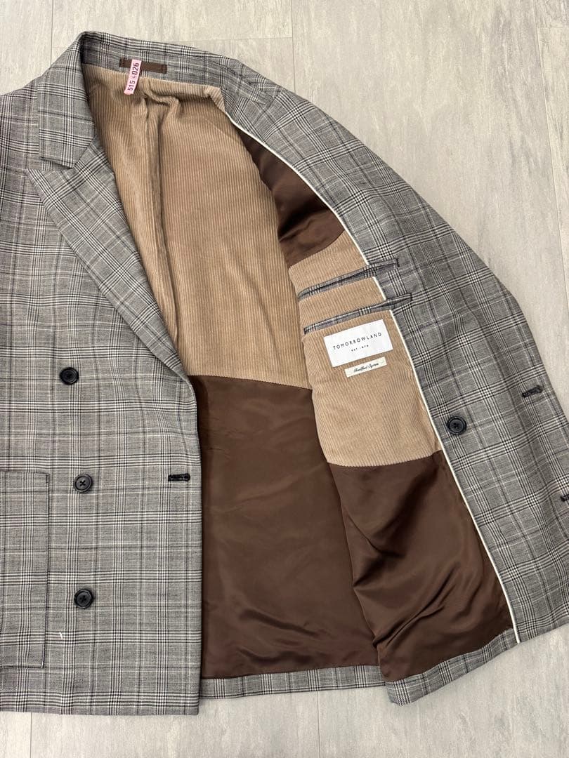 TOMORROWLAND シェットランドウール ダブルブレステッド6Bジャケット