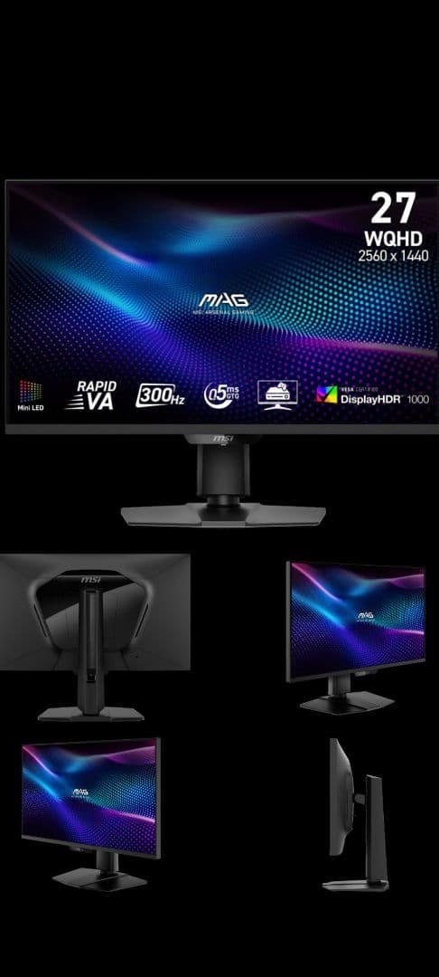 【新品未開封】MSIMAG274QPF X30MVMiniLED 300Hz