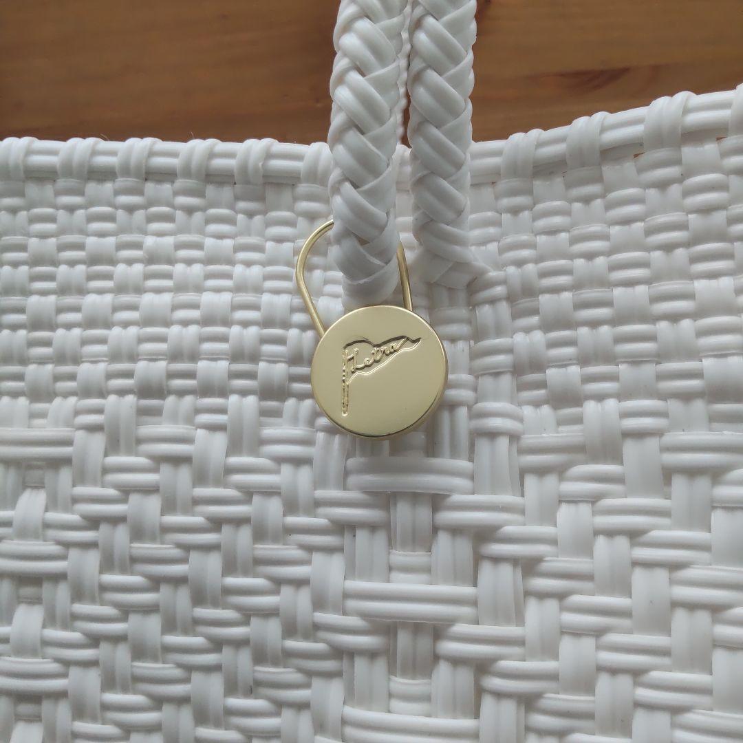 メルカドバッグ　レトラ ZIGZAG ホワイト (BOAT STYLE)