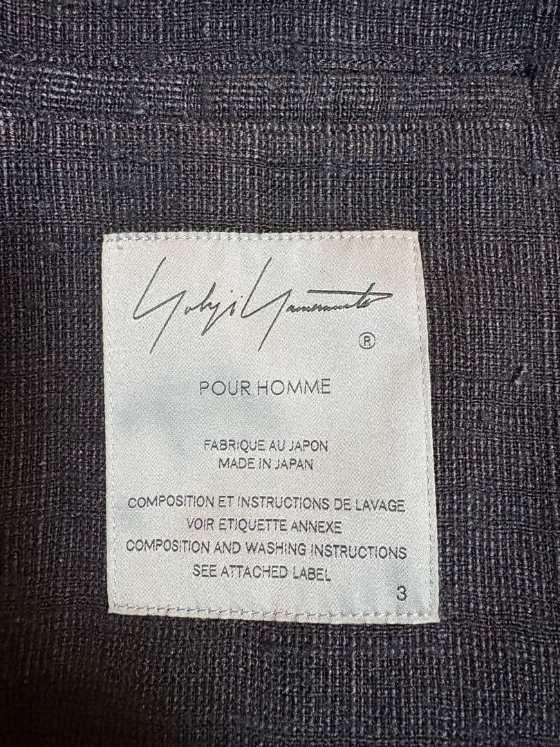 ヨウジヤマモト HOMME 23SS LOOK34 リネンジャケット　ラウール