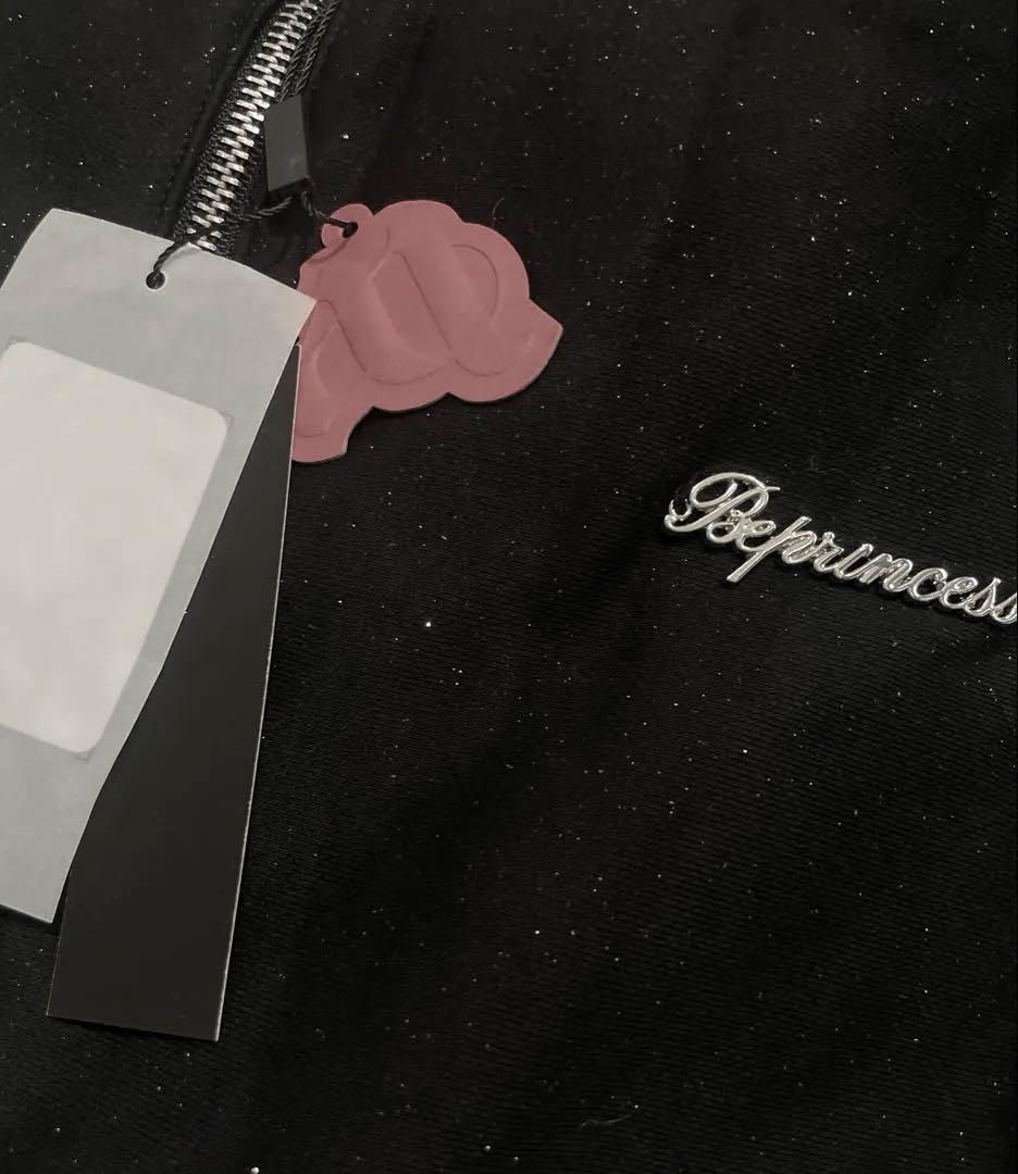 ジャケット・アウター andwang Kirakira 2way fur zip up Black