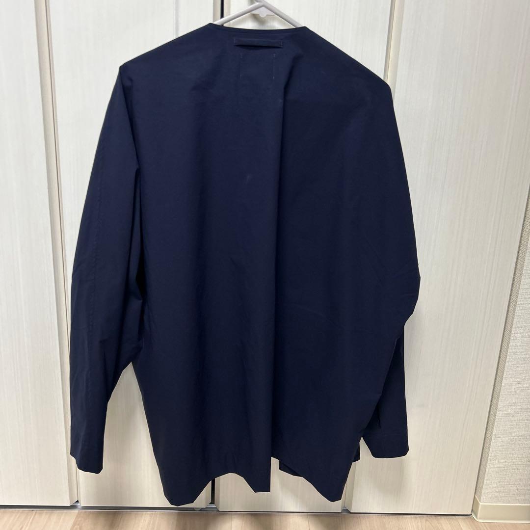 UNITED ARROWS SONS ノーカラージャケット ネイビー