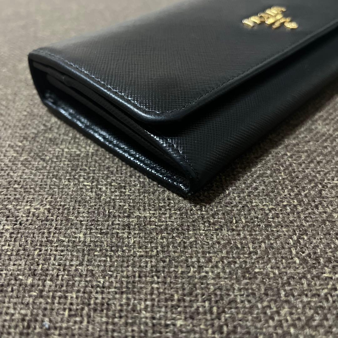 PRADA プラダ サフィアーノレザー 長財布 ブラック