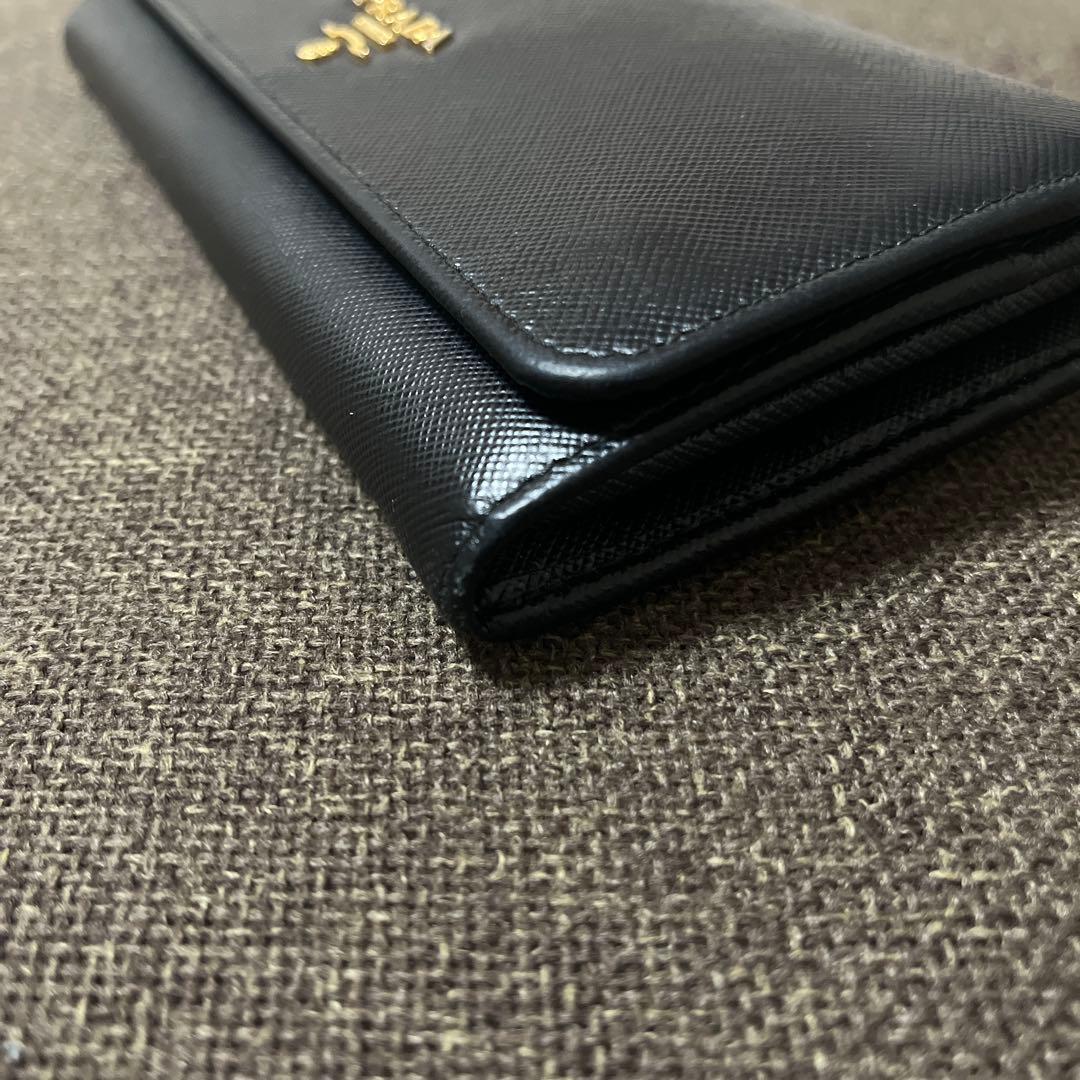 PRADA プラダ サフィアーノレザー 長財布 ブラック
