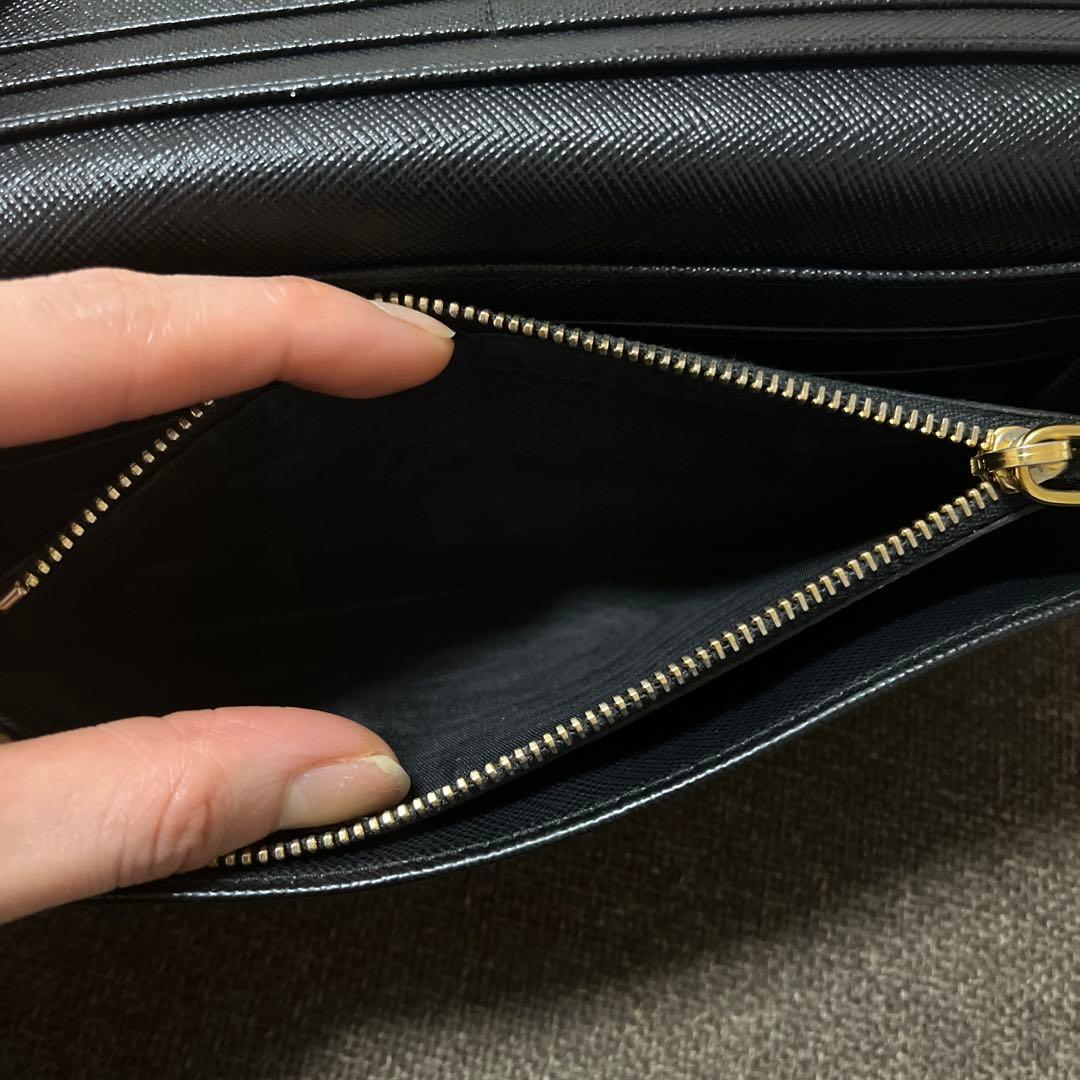 PRADA プラダ サフィアーノレザー 長財布 ブラック
