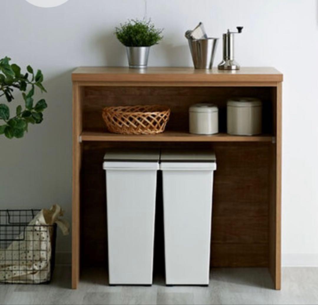 引っ越し処分！大川家具キッチンカウンターオープンタイプ Cube series