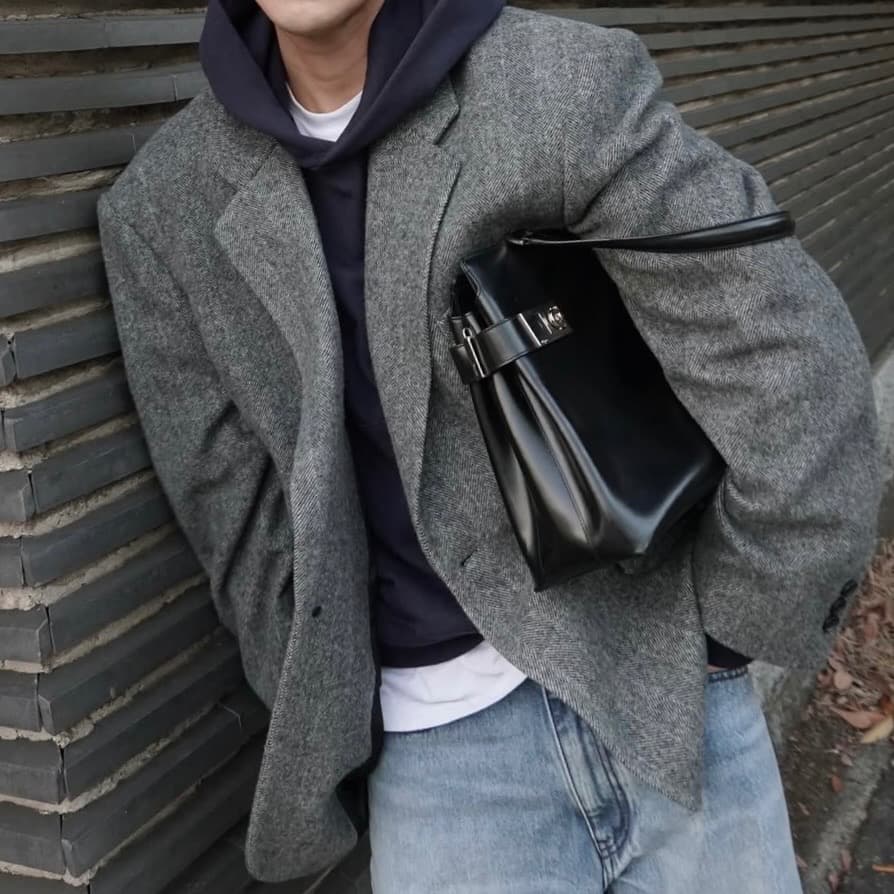 25AW Apartment Three ヘリンボーンブレザー 定価8.2万 1