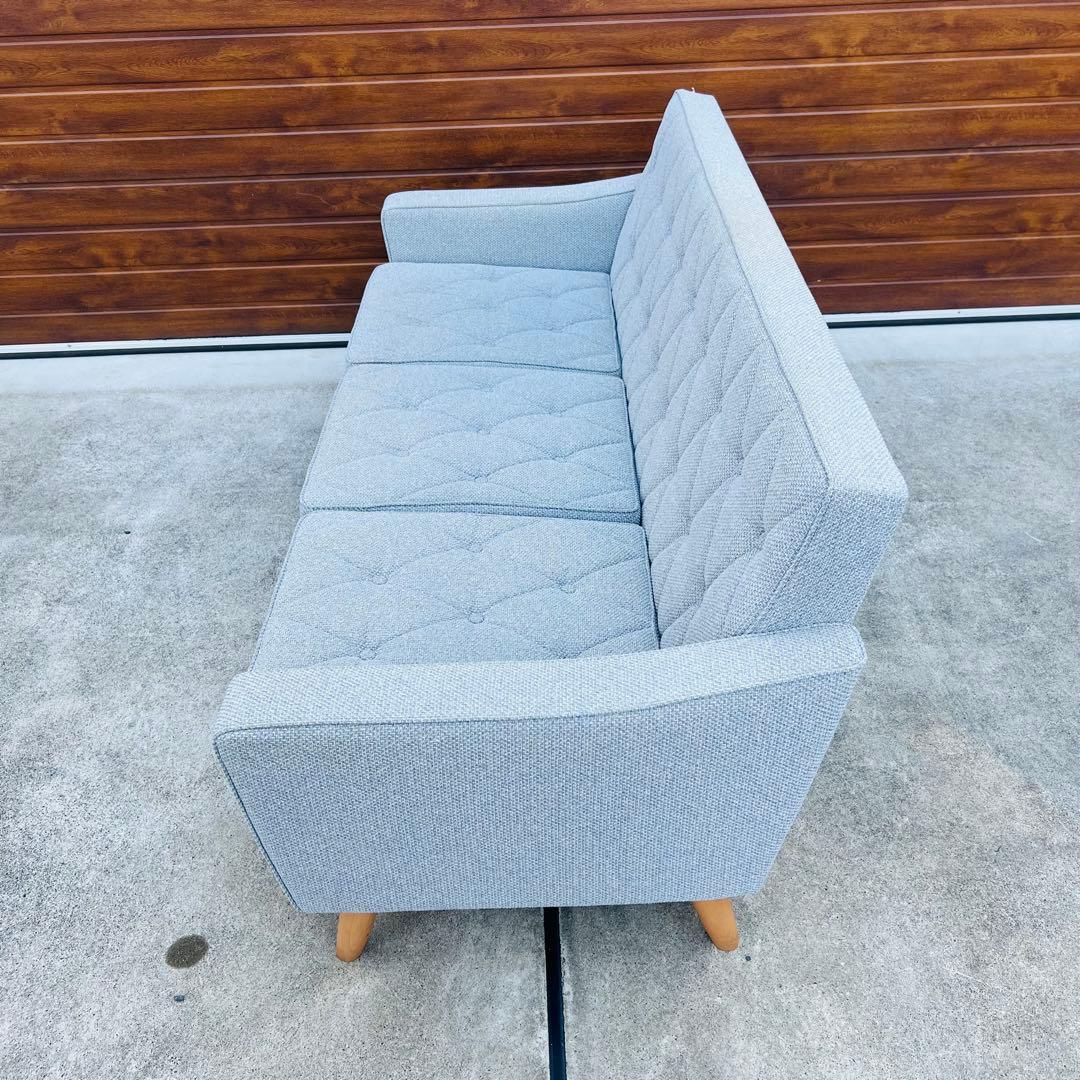 カリモク60ロビーチェア3シーター ベスパグレー