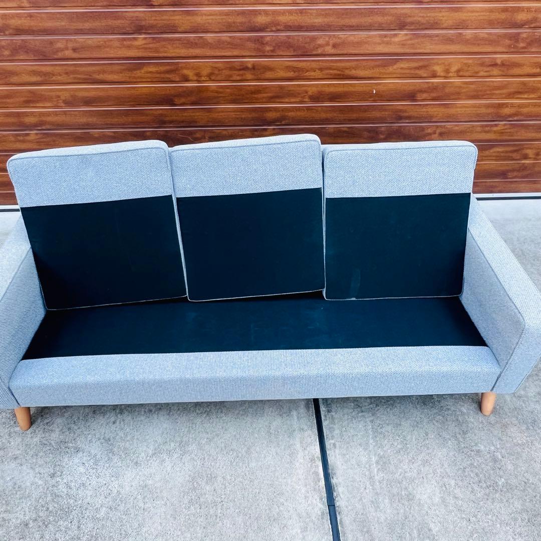 カリモク60ロビーチェア3シーター ベスパグレー