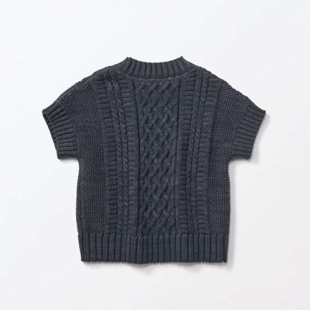 【新品未使用】IDEE ケーブルベスト H& by POOL ダークグレー