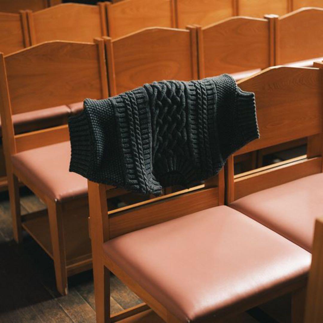 【新品未使用】IDEE ケーブルベスト H& by POOL ダークグレー