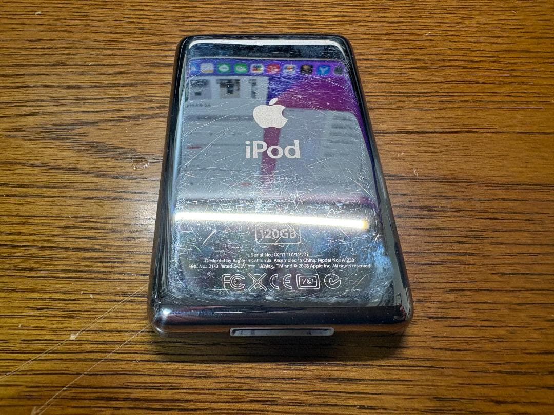 ポータブルプレーヤー iPod classic 120 GB A1238