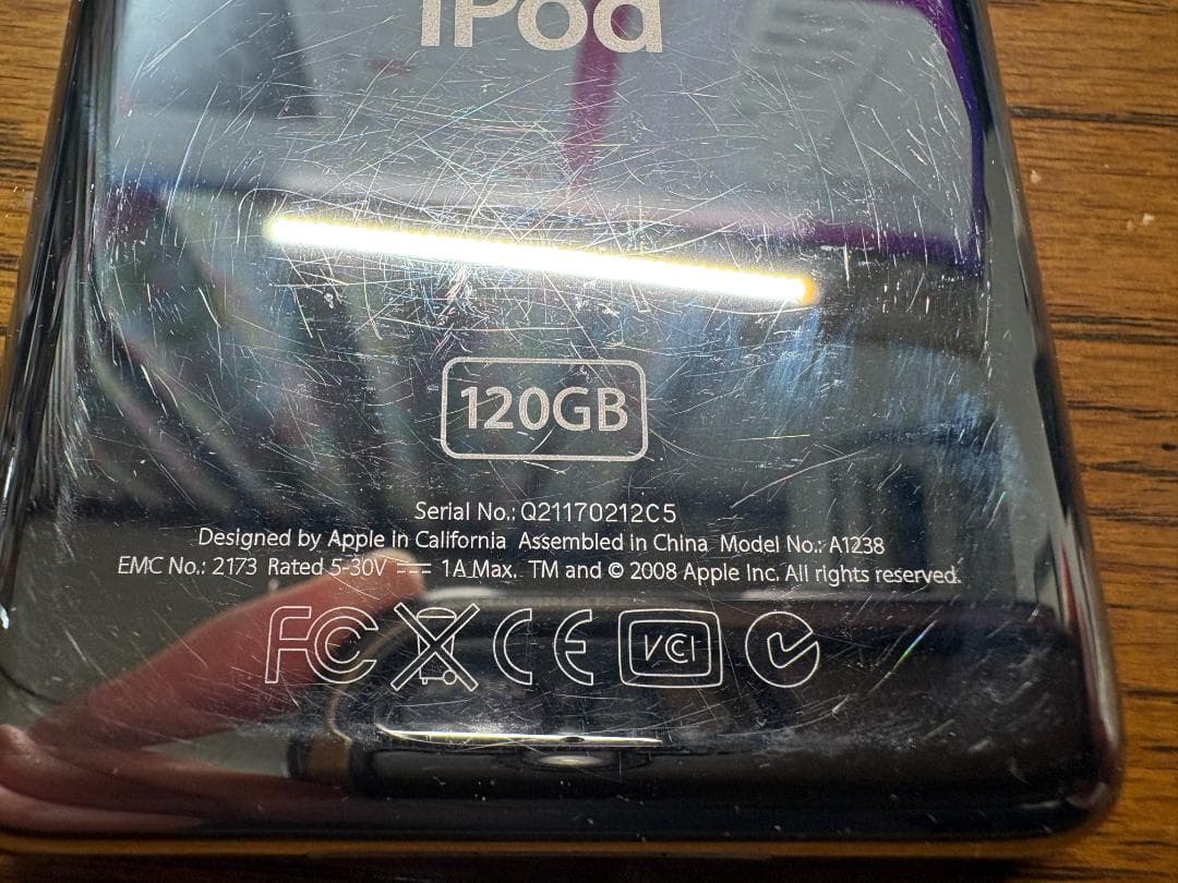 ポータブルプレーヤー iPod classic 120 GB A1238