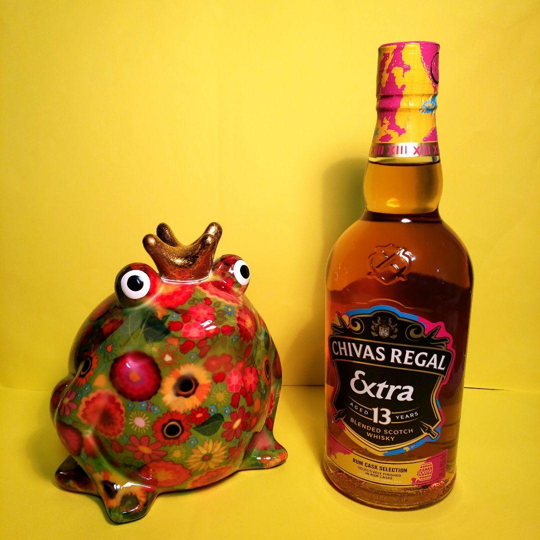 シーバスリーガル13年　Eラムカスク &ポンピドウー（ベルギー産カエルの貯金箱）