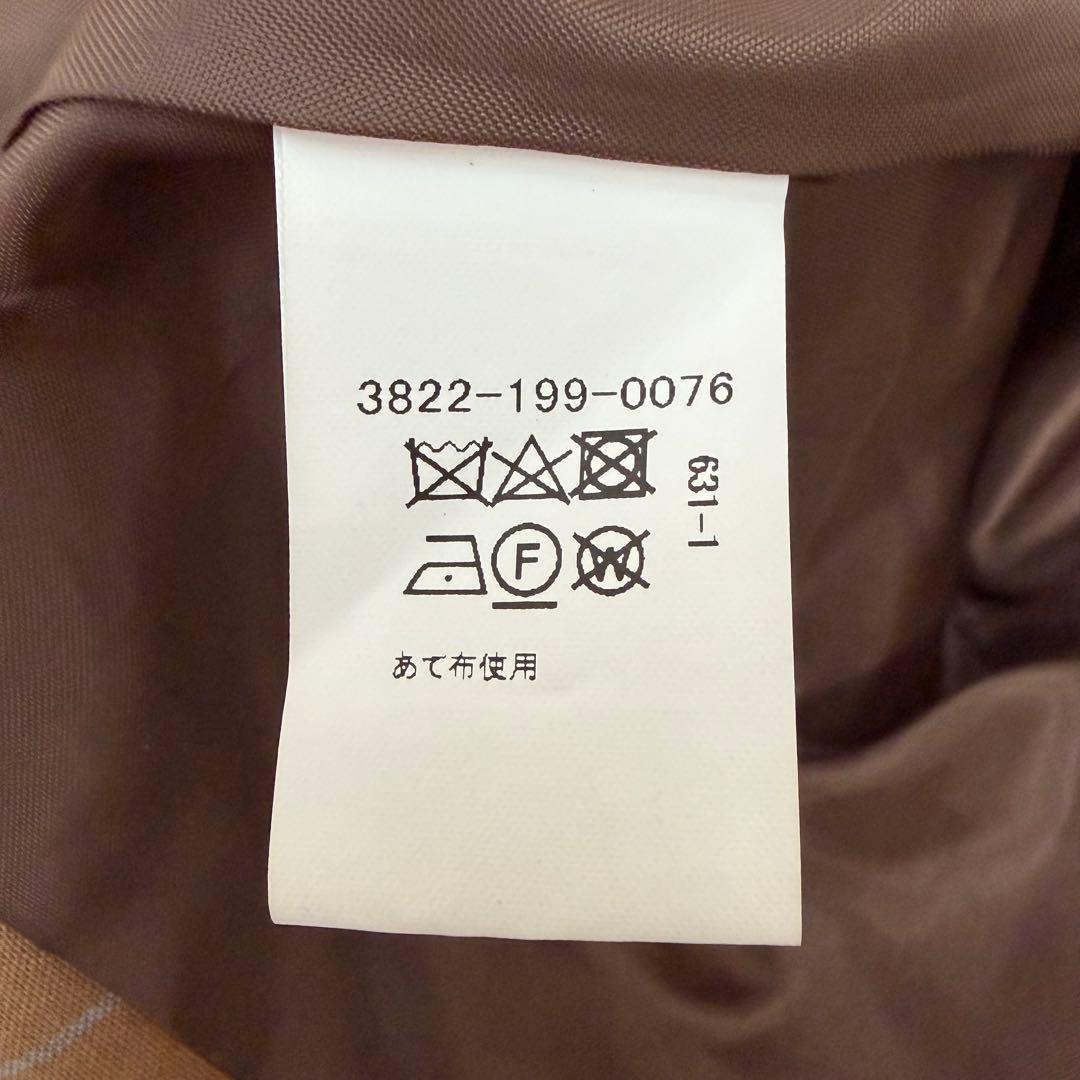 グリーンレーベルリラクシング　キッズスーツ110 ペンチェック　ブラウン