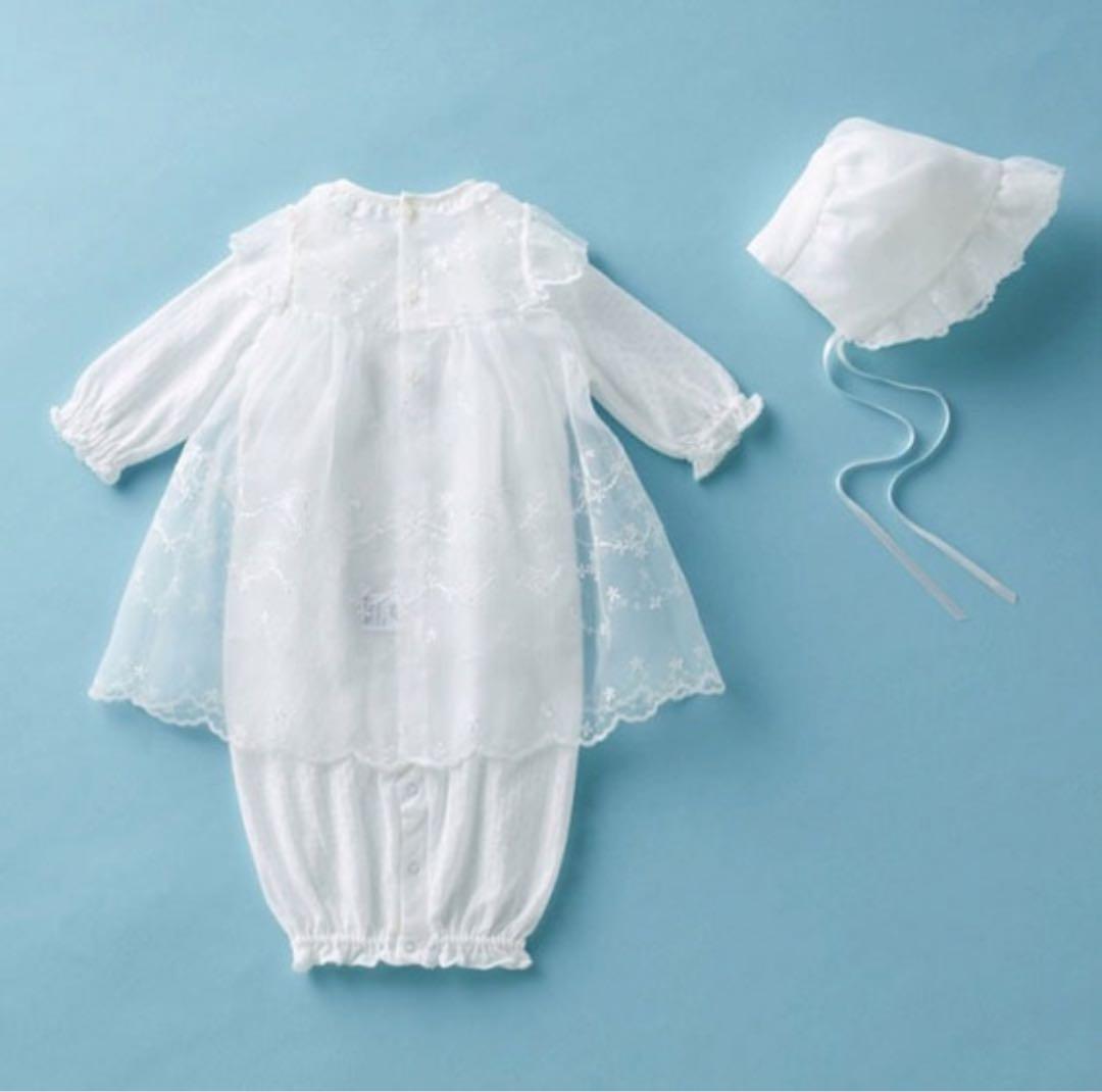 ミキハウス セレモニードレスセット(帽子＆靴下付き)