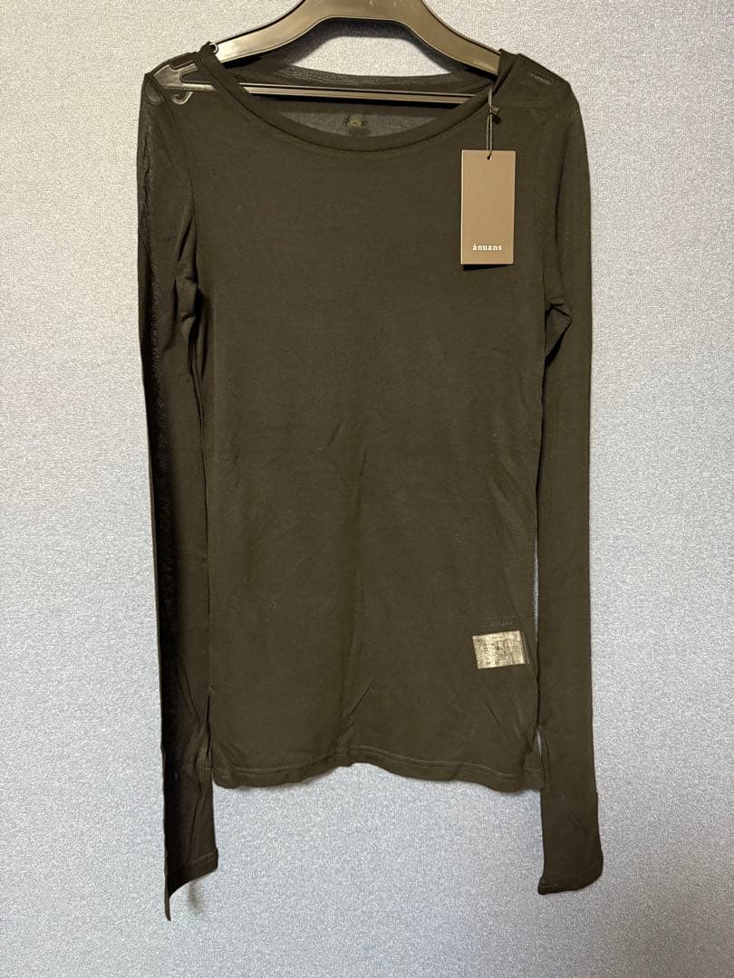 完売商品 新品未使用 anuans シアーロングスリーブT シャツ アニュアンス