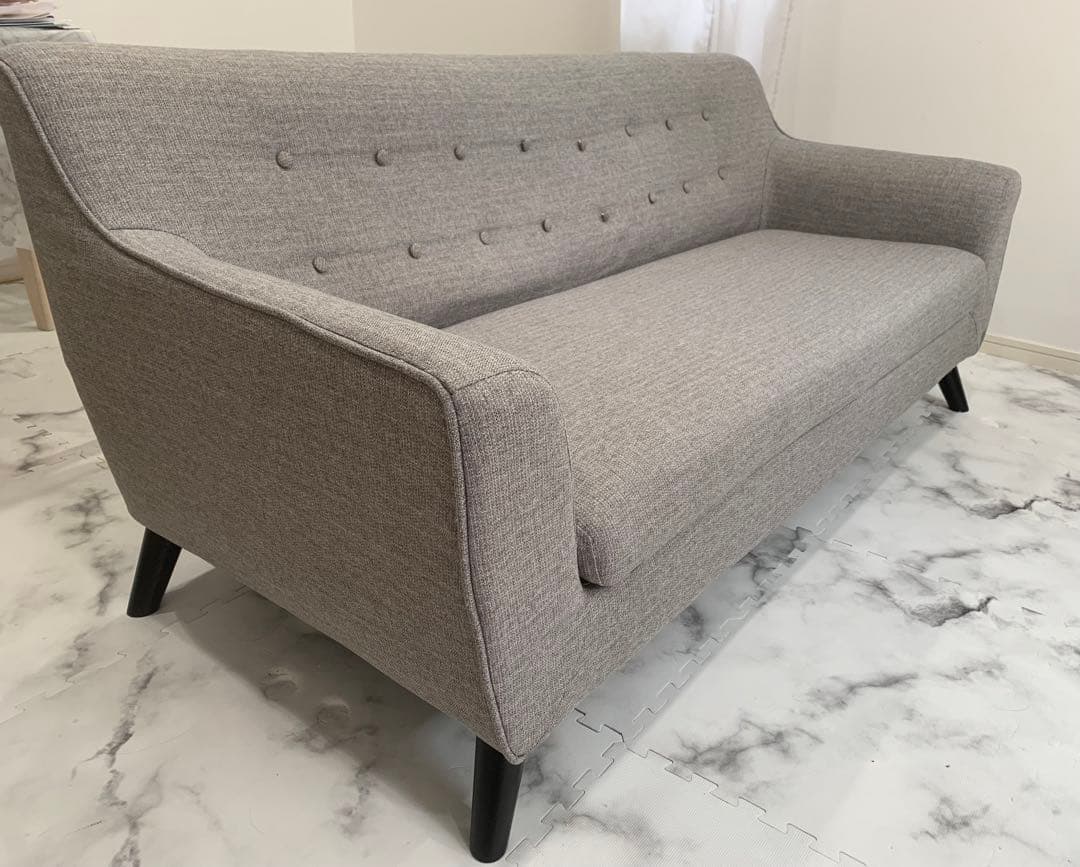 【送料無料】ソファー 大型 ヘザーグレー