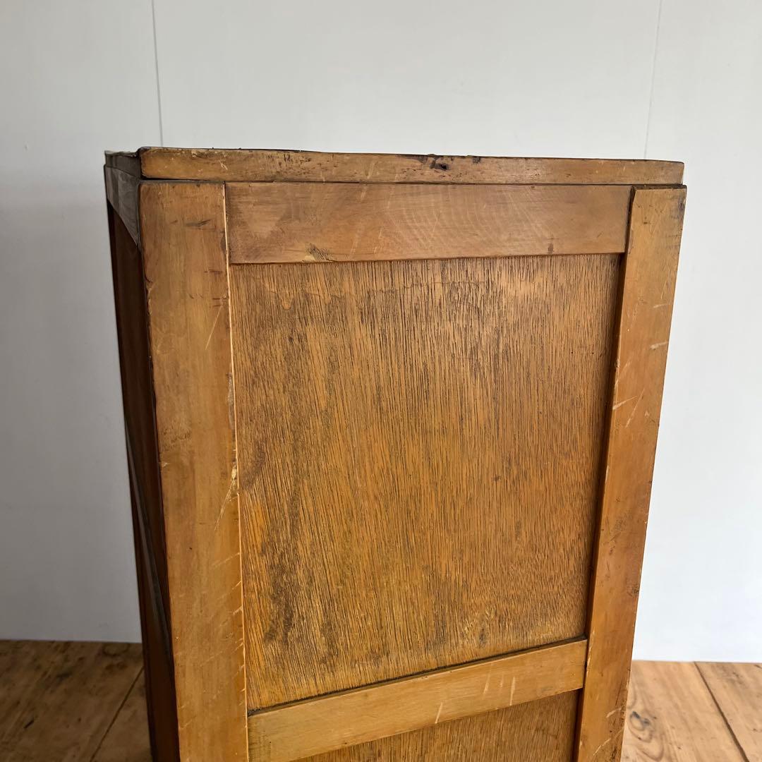 アンティーク チェスト 食器棚 本棚 レトロ 飾り棚 《送料込み》